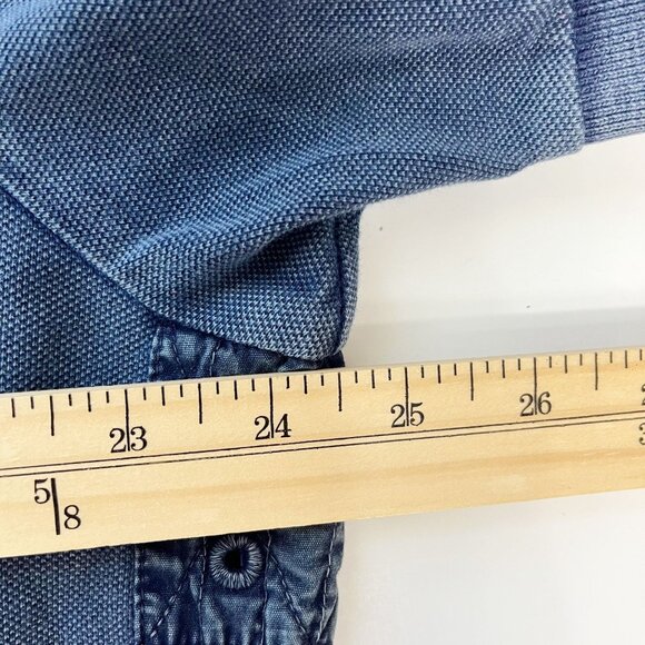 Vintage Polo Ralph Lauren Custom Fit Blue Polo Shirt Chest Pocket Men's Size XXL - Picture 6 of 7